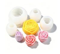 Stampi in Silicone 3D a Forma di Fiori per Candele, Sapone e Resina - Stampi Morbidi Riutilizzabili - Kit DIY per Colata di Resina, Cioccolato, Gesso, Gioielli e Decorazioni per (Tulipani)