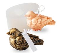 Stampi in silicone 3D a forma di uccellino per candele in resina, passero, torta di uccello, fondente, cioccolato, caramelle, sapone, resina epossidica, stampo per calcestruzzo, decorazione per la