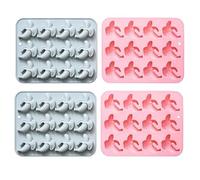 Stampi In Silicone 4 Pezzi A Forma Di Banana In Silicone Fondente Budino Torta Al Cioccolato Cottura Stampo Per ImpastareBlu Rosa