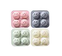 Stampi In Silicone 4 Pezzi Di Forma Animale Torta In Silicone Gelatina Budino Cioccolato Cottura StampoA