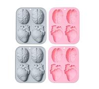 Stampi In Silicone 4 Pezzi Materiale Siliconico Torta Sapone Fatto A Mano Cioccolato Cottura Dessert StampoBlu Rosa