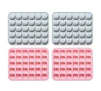 Stampi In Silicone 4Pcs Lumaca Modello Silicone Candy Cioccolato Cottura Torta Biscotto StampoBlu Rosa