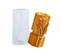 Stampi in silicone a cilindro a forma di fiore per resina epossidica che fa stampi in silicone per sapone gesso per la decorazione domestica che fa la muffa