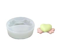Stampi in silicone a forma di ala di cuore per sapone per sapone cioccolato per caramelle torta fondente cottura forniture fatte a mano