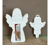Stampi in silicone a forma di angelo, 2 stampi in silicone, regalo per denaro, in silicone, per Natale, angeli, per versare cioccolatini, angeli, Natale, per candele