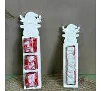 Stampi in silicone a forma di angelo, 2 stampi in silicone, regalo per denaro, in silicone, per Natale, angeli, gesso, per versare cioccolatini, angeli, Natale, per candele, gesso (B)