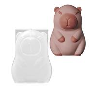 Stampi in silicone a forma di animale - Stampo in silicone 3D a forma di capibara, flessibile, riutilizzabile, antiaderente, per , torta, cubetti di ghiaccio, statuette, creazione di gioielli