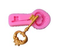 Stampi in silicone a forma di chiavi di Natale, per pasta di zucchero, argilla, cupcake, decorazioni per torte, chiavi, stampi da forno