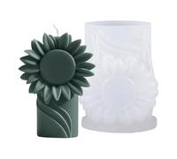 Stampi in silicone a forma di cilindro a forma di fiore in rilievo per resina epossidica per sapone fatto a mano in gesso decorazione creativa stampi per fiori