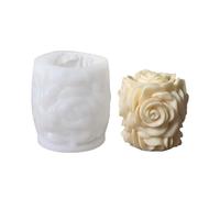 Stampi in silicone a forma di cilindro a forma di fiore per la produzione di sapone Cilindro floreale in silicone per resina epossidica