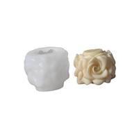 Stampi in silicone a forma di cilindro a forma di fiore per la produzione di sapone Cilindro floreale in silicone per resina epossidica