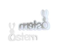 Stampi in silicone a forma di coniglietti di lettere per sapone decorazione domestica stampi in silicone per resina epossidica facile da demolire per stampo artigianale