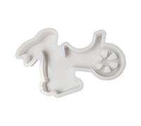Stampi in silicone a forma di coniglietto per resina epossidica sapone regalo di Natale stampi in silicone a forma di animale decorazione per le vacanze