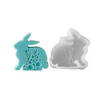 Stampi in silicone a forma di coniglio pratico stampo in silicone per realizzare eleganti conigli pasquali profumati ornamenti artigianali forniture