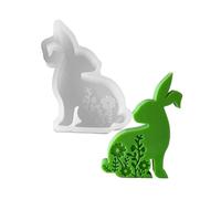 Stampi in silicone a forma di coniglio, pratico stampo in silicone per realizzare eleganti conigli pasquali ornamenti profumati, stampo flessibile profumato