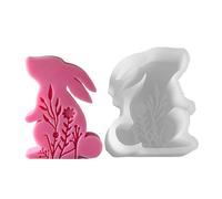 Stampi in silicone a forma di coniglio pratico stampo in silicone per realizzare eleganti conigli pasquali profumati ornamenti artigianali forniture