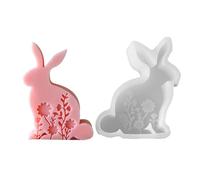 Stampi in silicone a forma di coniglio pratico stampo in silicone per realizzare eleganti conigli pasquali profumati ornamenti artigianali forniture