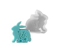 Stampi in silicone a forma di coniglio, pratico stampo in silicone per realizzare eleganti conigli pasquali profumati, ornamenti fatti a mano, stampi regalo