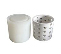 Stampi in silicone a forma di cuore cavo per realizzare decorazioni da tavolo per portacandele