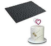 Stampi in silicone a forma di cuore, fogli di pasta di zucchero per torte floreali, stampi in silicone per goffratura per decorare torte, cioccolato, pasta di gomma, biscotti nuziali