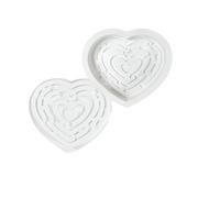 Stampi in silicone a forma di cuore labirinto, fondente, cioccolato, decorazione per torte, mousse, torte, mousse, torte, torte, prodotti da forno da cucina