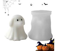 Stampi in silicone a forma di fantasma - 3D per Halloween, accessori per progetti fai da te con stampi in resina epossidica per la produzione di saponi gesso