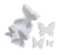 Stampi in silicone a forma di farfalla in tre dimensioni per la creazione artistica, ideali per lezioni di artigianato per bambini e amanti dell'artigianato dettagliato in silicone
