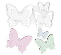 Stampi in Silicone a Forma di Farfalla, Stampi in Silicone per Candele, Stampi 3 in 1 in silicones 3D a Forma di Farfalla, Stampo a Farfalla in Silicones, per DIY, Realizzare Candele, Saponi