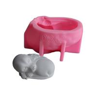Stampi in silicone a forma di gatto e cane addormentato, decorazione da giardino, stampi per statuette di animali che dormono adatti per animali domestici