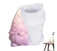 Stampi in silicone a forma di gnomo, ornamenti nani, stampi in silicone per Pasqua, stampi 3D a forma di gnomo senza volto, per candele di Babbo Natale per cioccolato, caramelle, torte, cera di soia,