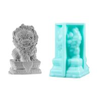 Stampi in silicone a forma di leoni culturali cinesi multiuso decorazioni per case in silicone per dessert che fanno gelatine efficienti