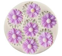 Stampi in silicone a forma di margherita, 6,4 x 6,4 cm, a forma di margherita, per caramelle, argilla, cioccolato, cupcake, fondente, decorazioni per torte