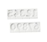 Stampi in silicone a forma di numeri di palloncino per mousse fondente torte pasticcini cioccolato decorazione strumento antiaderente mousse torta stampo da cucina forniture da forno
