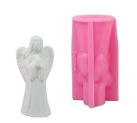 Stampi in silicone a forma di ragazza alata per fare sapone, cioccolato, caramelle, fondente, decorazione torte, cemento, stampo in silicone per sapone