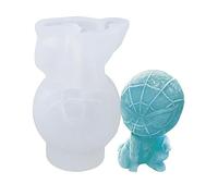 Stampi in silicone a forma di Spiderman, vassoio in silicone per creare ghiaccio, carino e facile da rilasciare, per bevande fredde, fondente, caramelle, cioccolato, decorazioni per torte, cucina