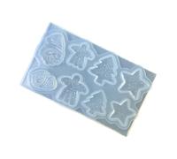 Stampi in silicone a forma di stella di Natale per decorazioni natalizie in resina e decorazioni festive per artigianato