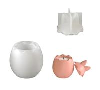 Stampi in silicone a forma di uova di lepre con coperchio per colata in | Stampi in silicone per uova di Pasqua per colata in resina, decorazione per le vacanze, decorazione per la casa e regalo di