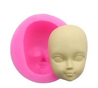 Stampi in silicone a forma di viso di ragazza, strumenti per la decorazione di torte, stampo per maschera da donna, stampo per argilla polimerica e resina