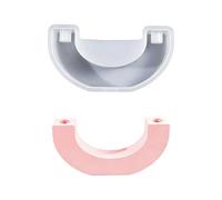 Stampi in silicone a ponte arrotolato Stampi in silicone per portacandele a forma U Resistenti alla temperatura per la decorazione domestica Arte della resina Fusione resistente calore