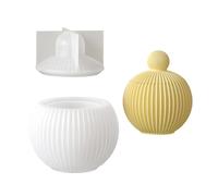 Stampi in silicone a righe per realizzare e organizzare gioielli contenitori facili da demolire set artigianale stampo rotondo contenitore di stoccaggio