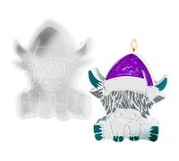 Stampi In Silicone Animali | Stampo Silicone - Con Cappello Natalizio Stampo Alimentare per Cioccolato Dolci Gelati