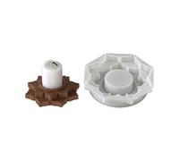 Stampi in Silicone Artigianale Per Forma Di Fiore Portacandele La Base Di Resistenza Alte Temperature Strumento Base Fatto A Mano Vassoio Fare Gli Stampi