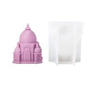 Stampi in silicone che fanno ornamento di struttura artigianale a forma di casa per la lavorazione della muffa del silicone