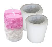 Stampi in silicone cilindrici per decorazione in gesso Cilindro intagliato Silicone Stampi per sapone Regalo di festa Forniture