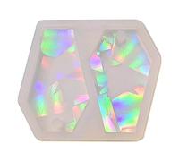 Stampi In Silicone Con Ciondolo Portachiavi Luce E Ombra Stampo In Silicone Per Orecchini Olografici Con Bara Geometrica Ornamenti Fai-da-te Decorazioni Olografico