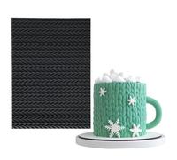 Stampi in silicone con trama maglione, fiocchi di fondente, stuoie floreali, stampi in silicone per decorazione torte, cioccolato, pasta di fiori, biscotti di nozze