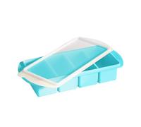 Stampi in silicone congelamento - Stampi riutilizzabili morbidi, 4 pratici alveoli e | Stampi per congelatore con facile sformatura ideali per zuppa brodo e preparazioni culinarie va