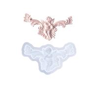 Stampi in silicone dal design moderno a forma di angelo, adatti per decorazioni per la casa, 5 modelli unici Ange Mold