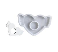 Stampi in silicone delicati a forma di cuore per uso alimentare decorazioni per torte stampo per ciondoli caramelle cioccolato argilla cuocere cottura a forma di cuore portachiavi in silicone stampi