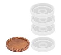 Stampi in silicone | Dimensioni sottobicchieri: Ø 8 cm/0,9 cm di altezza | 4 pezzi